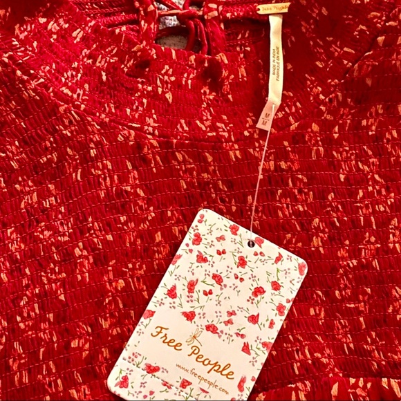 🌺🎉HP🎉🌺 NWT Free People Roma Ruffled Blouse - Picture 14 of 14